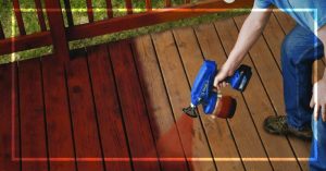 Staining a Deck with a Pump Sprayer